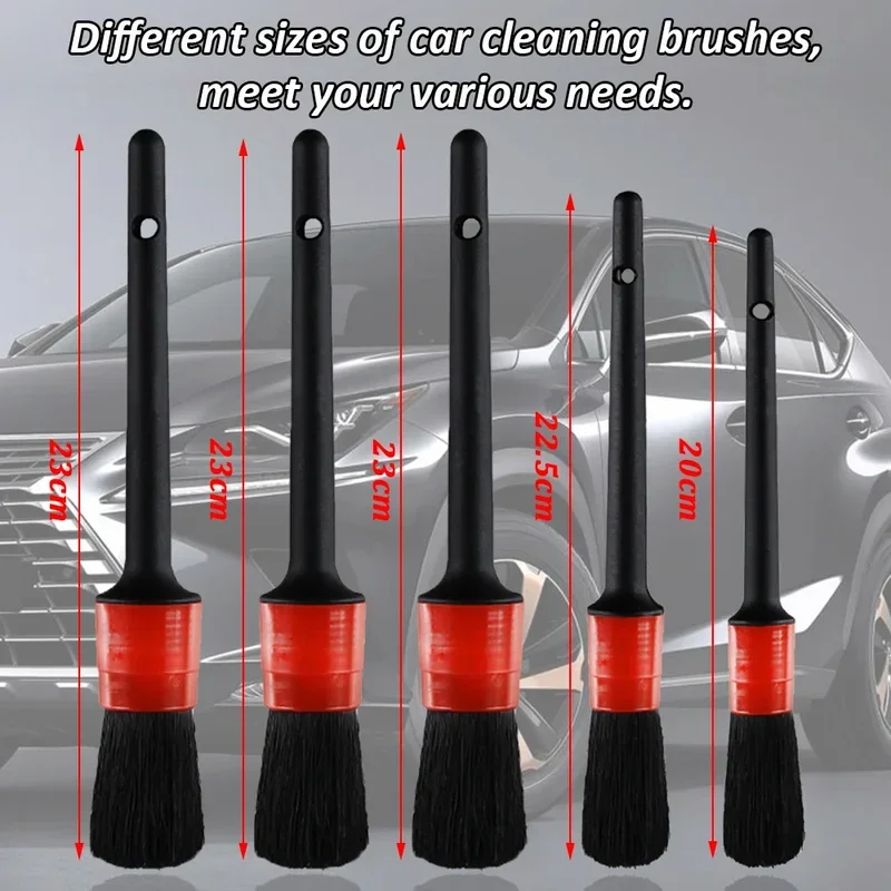 New car cleaning kit scrubber drill detailing brush set air conditioner vents towel polisher car auto detailing tools