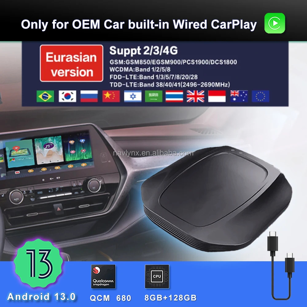カーナビ NAVLYNX ApplePie Ultra 3.0 8G 128G UX999 NAVLYNX ApplePie Ultra 3.0 Carplay Ai Box Plug and Play Android 13