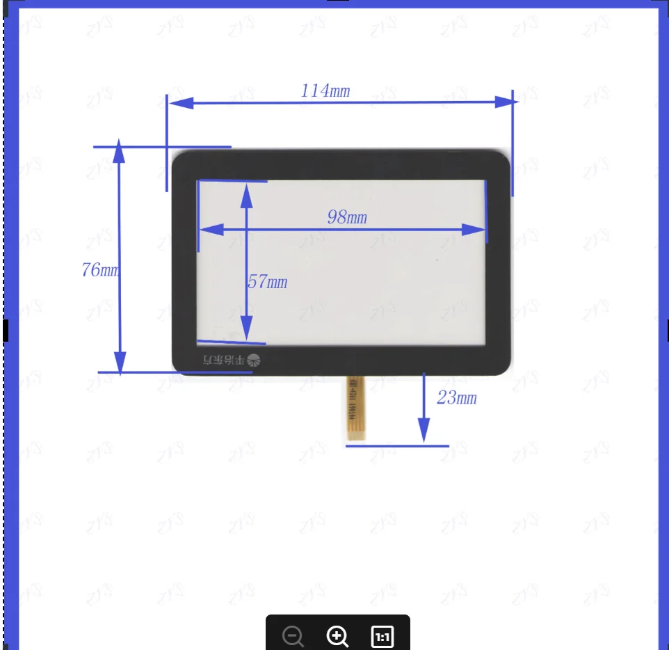 

ZhiYuSun KDT-4031 POST 114*76mm 4-wire resistive touch panel for Car DVD GPS Navigator screen
