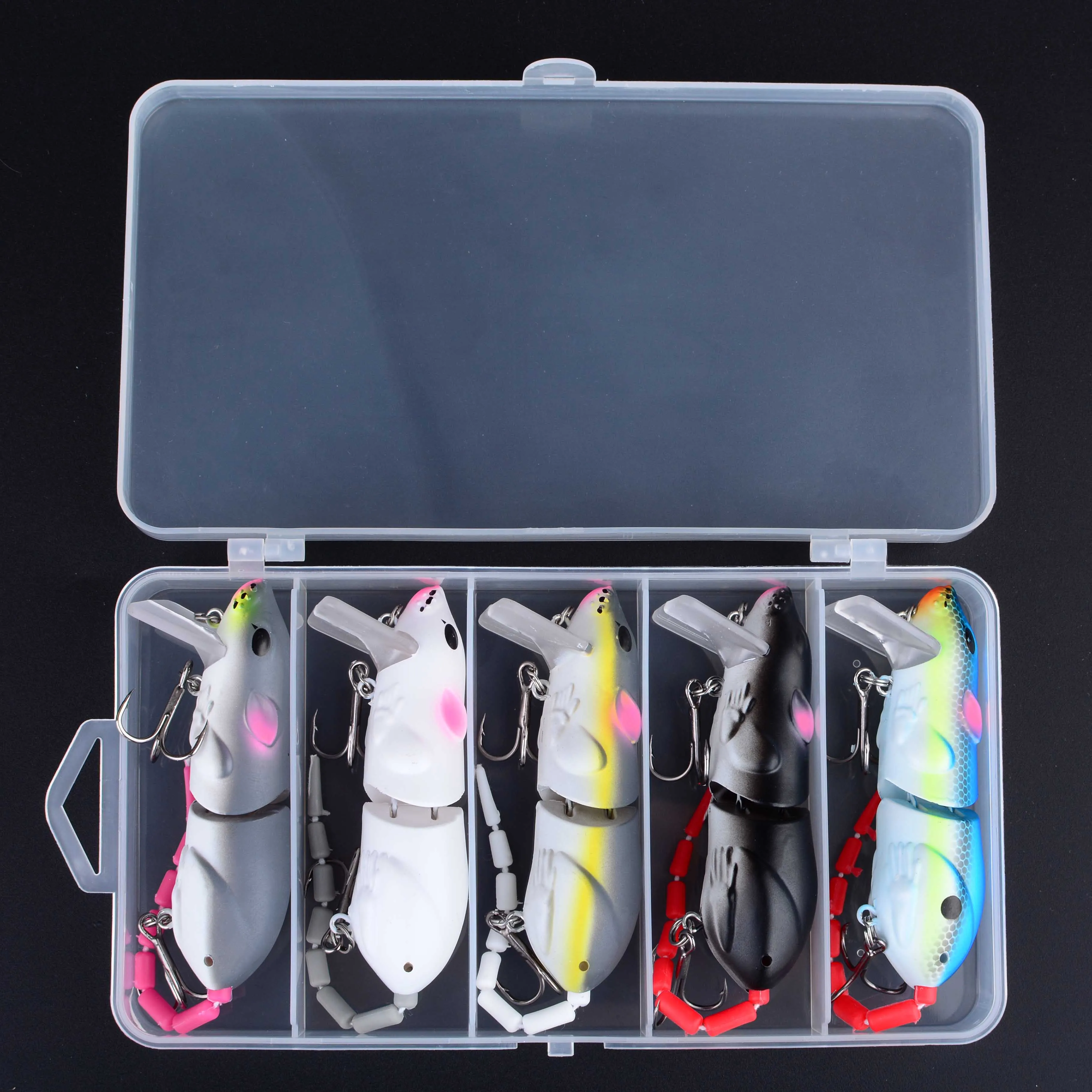 

5 шт./кор., приманка для мыши, искусственная пластиковая приманка для рыбалки в виде мыши, приманка для плавания, крыса, щуки, окуня, гольяна, плавающие приманки, аксессуары для рыболовных снастей