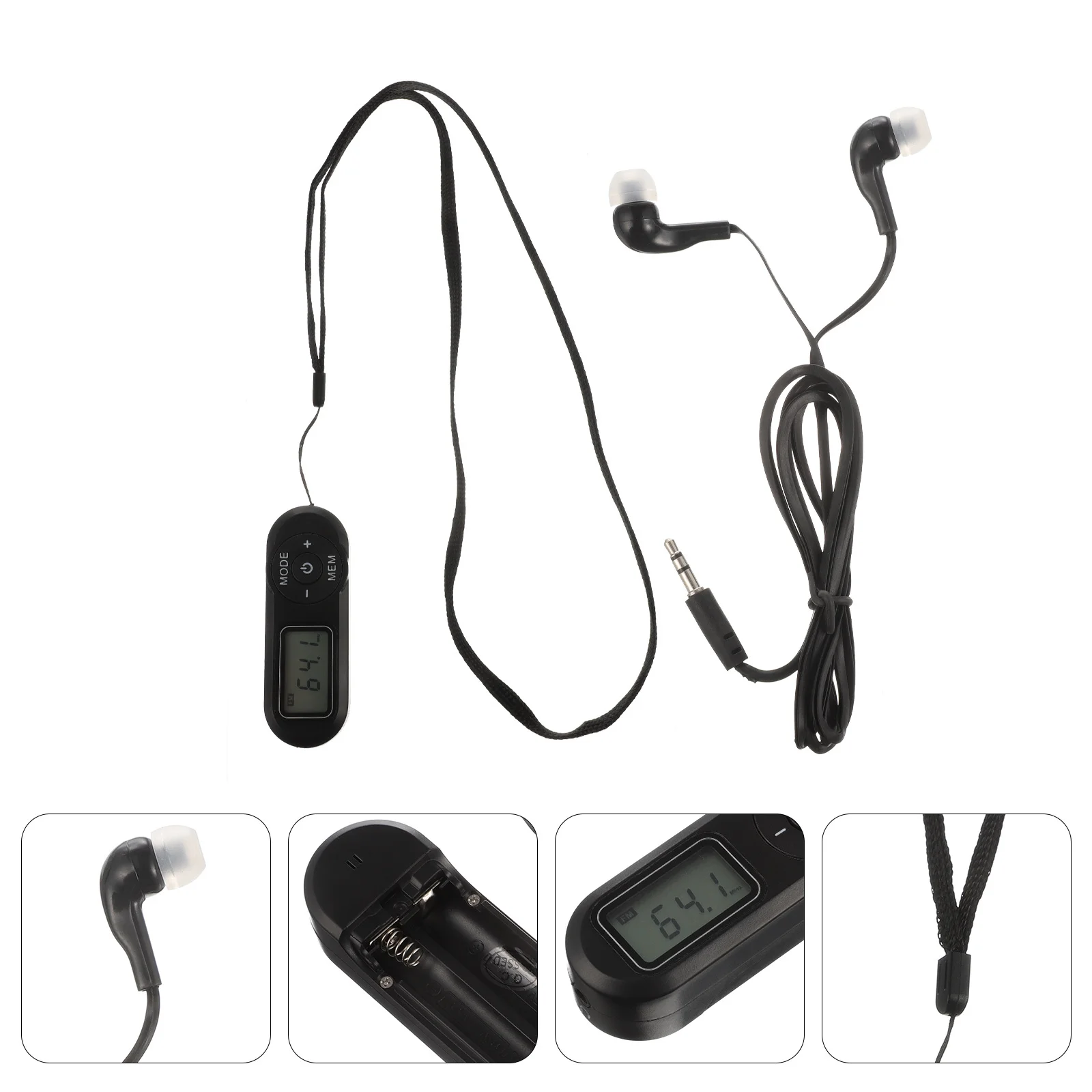 

Mini Radio Digital Display Dsp Receiver Mp3 Style Portable Outdoor Lightweight Fm Receiver LCD Display Station Memory
