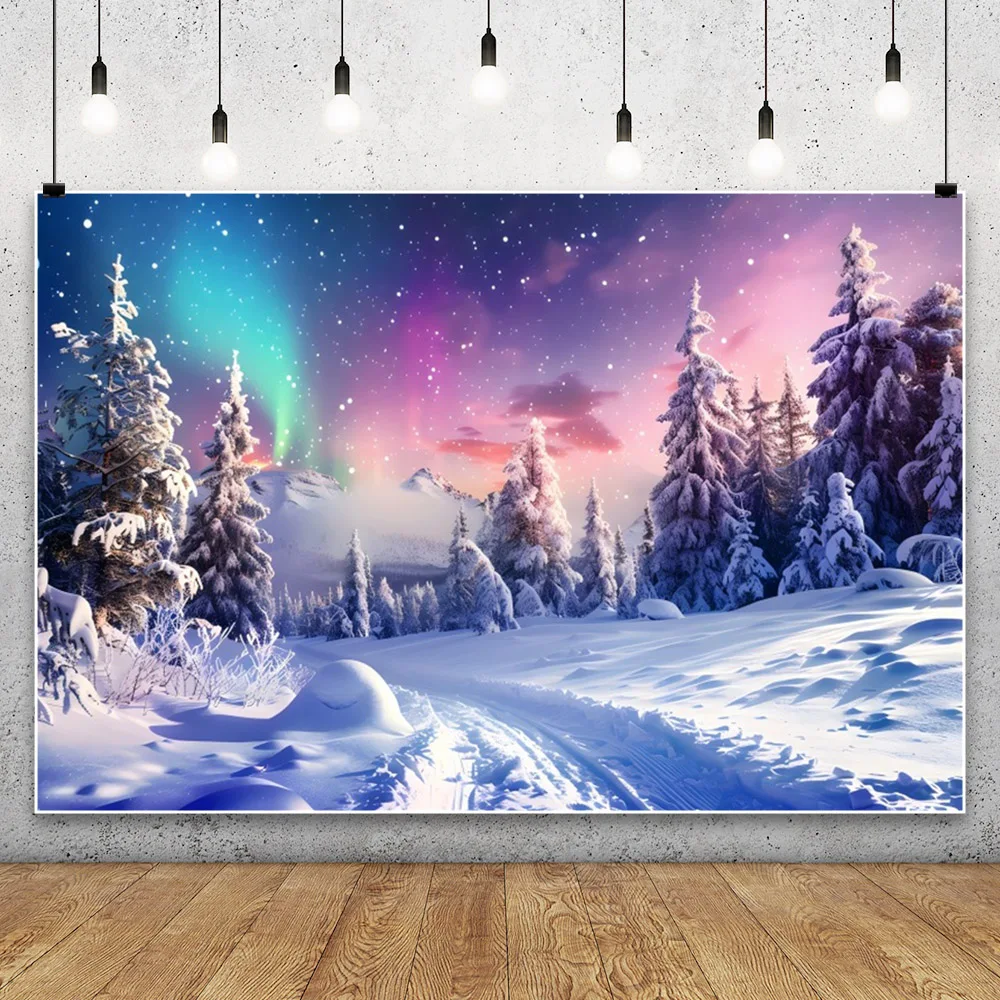 Фон для фотосъемки с изображением зимних снежных пейзажей, фоны для рождественской вечеринки, декор для детской фотосъемки, фон для фотостудии