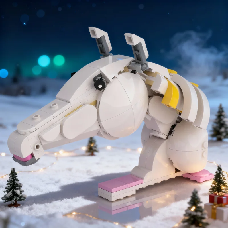 

Набор строительных блоков MOC «Белый конь» (142 детали), серия Creator 3.1. Архитектурная модель для сборки. Игрушка для самостоятельной сборки. Креативное развивающее средство. Идея подарка на Рождество.