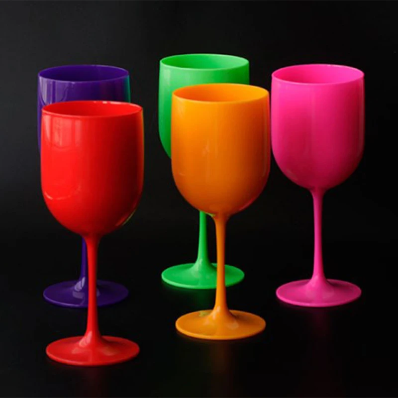 Reusable Champagne Flutes Glasses PP Plastic Wine Glasses Dishwasher-safe Champagne Glass Wine Party Supplies