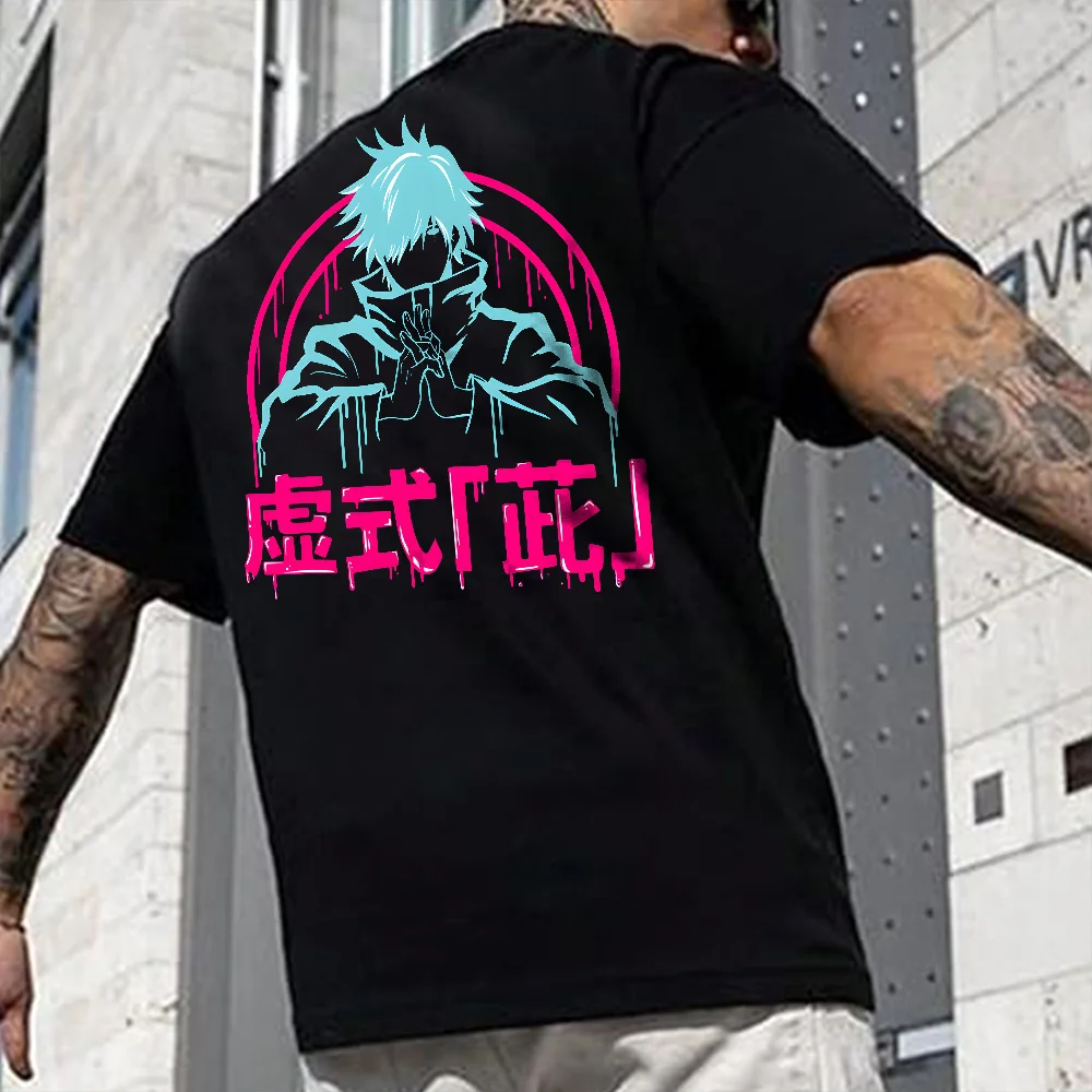 Jujutsu Kaisen Anime Print T-Shirts Mens Villain Ryomen Sukuna HIP HOP Street Cotton T Shirt for Men Women Summer Tops Clothing