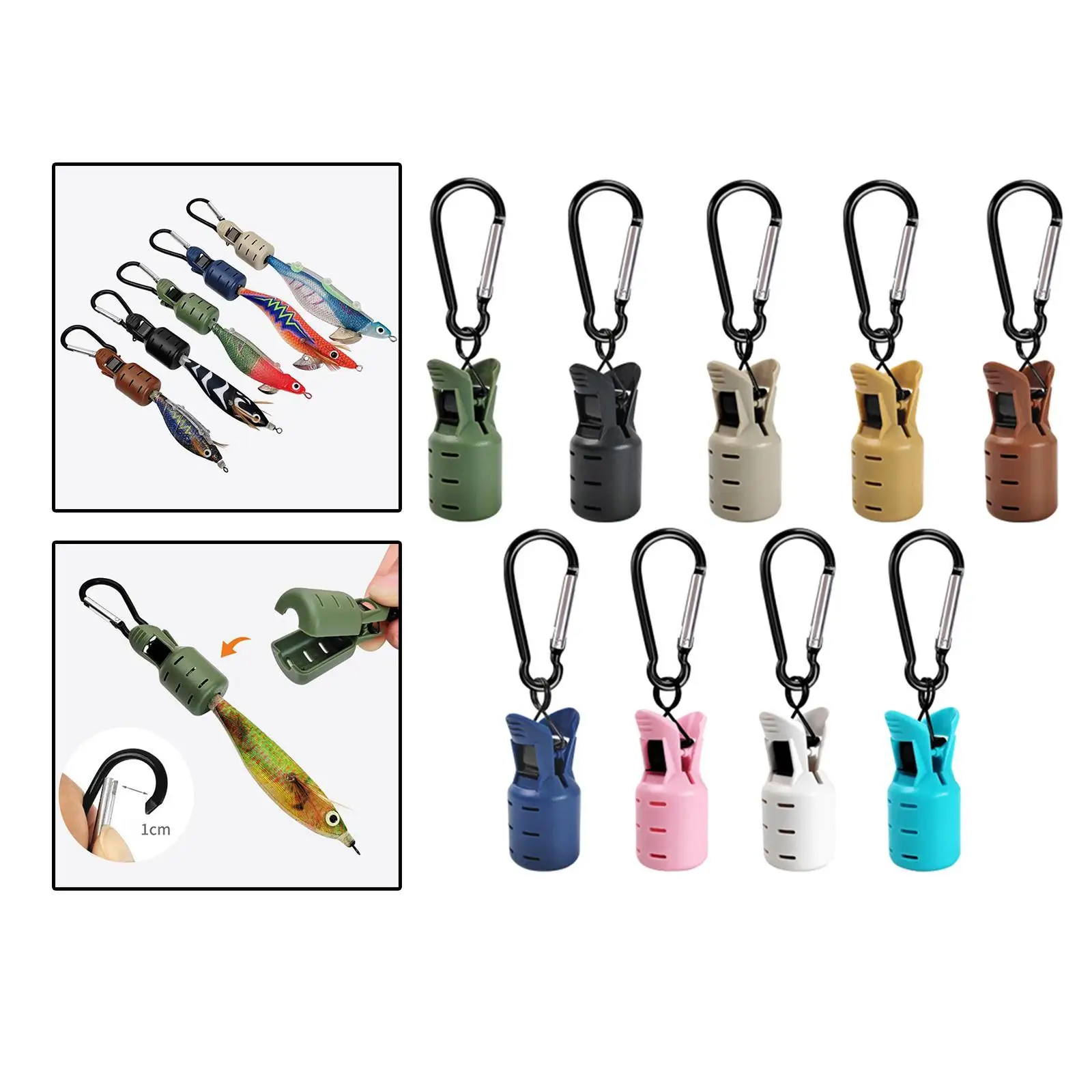 

9x Fishing Hook Covers Clamp Wrap for Outdoor Activities Fishing Enthusiasts