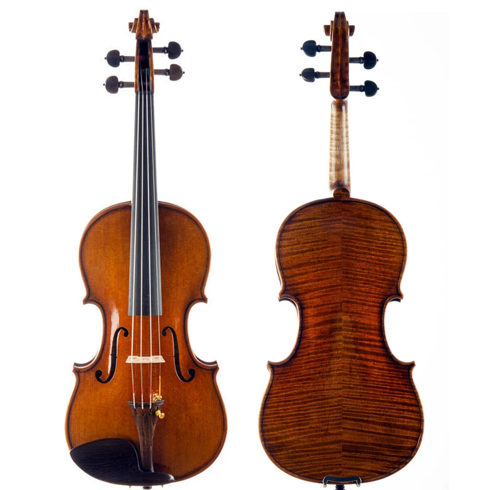 strong tone！Over 40 years of European spruce  handmade violin！ Stradivari 4/4 size Professional violin musical instrument