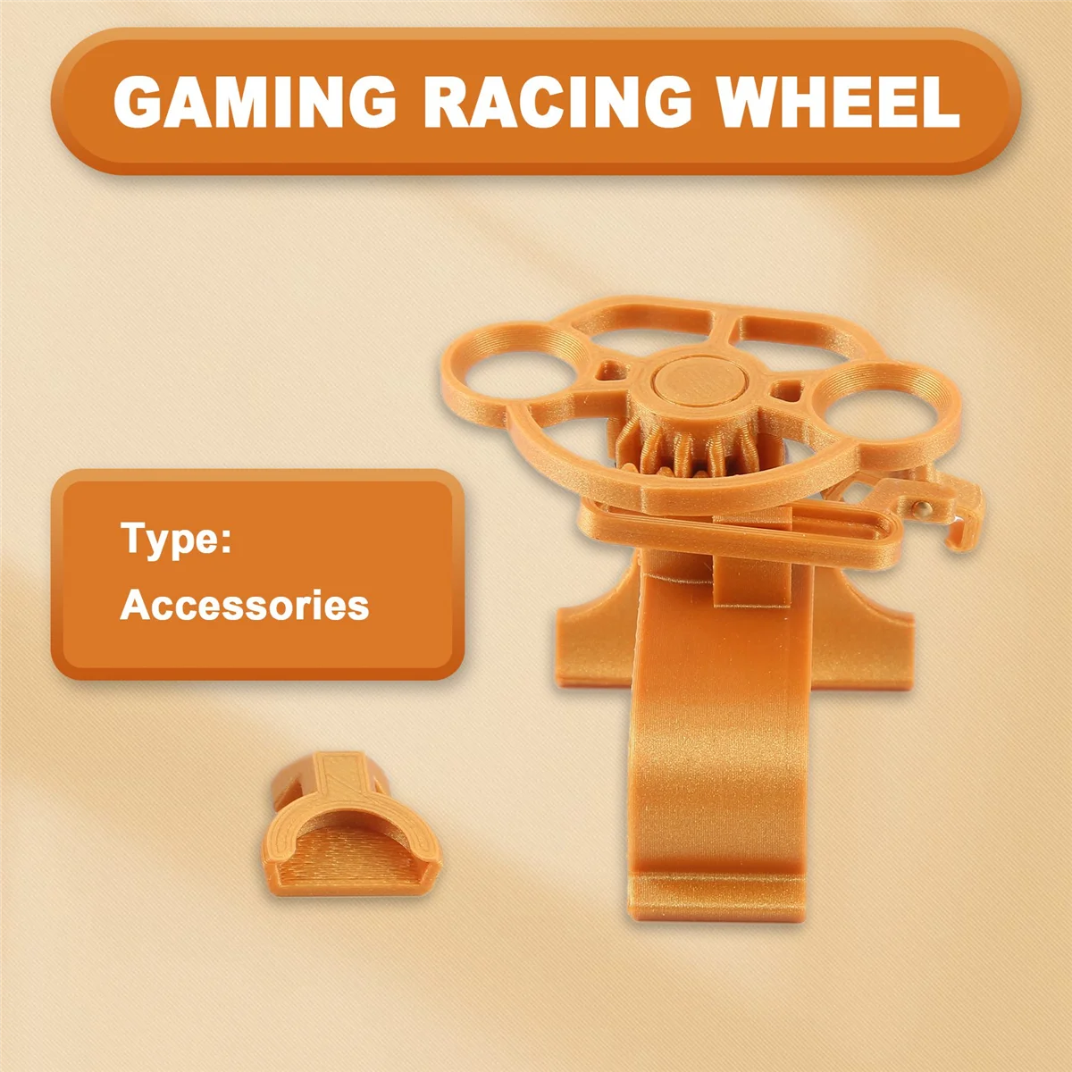 SCLS Gaming Racing Wheel Mini Steering Game Controller für 3D-gedrucktes Zubehör
