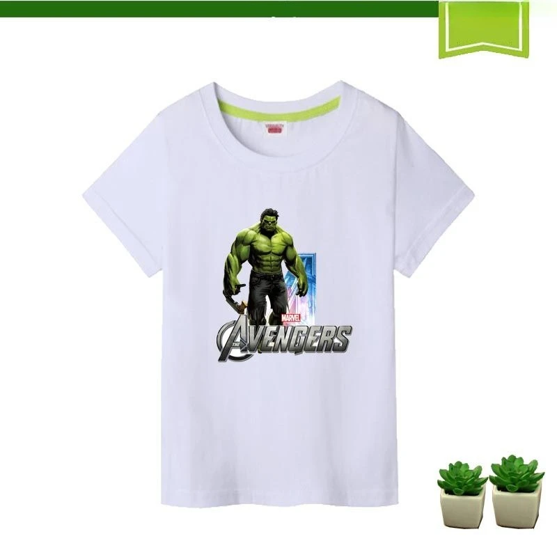 

Marvel Hulk T-Shirt for Kids Summer, Boys' Thin Breathable Short Sleeve Avengers Graphic Tee Casual Cool Top Wear