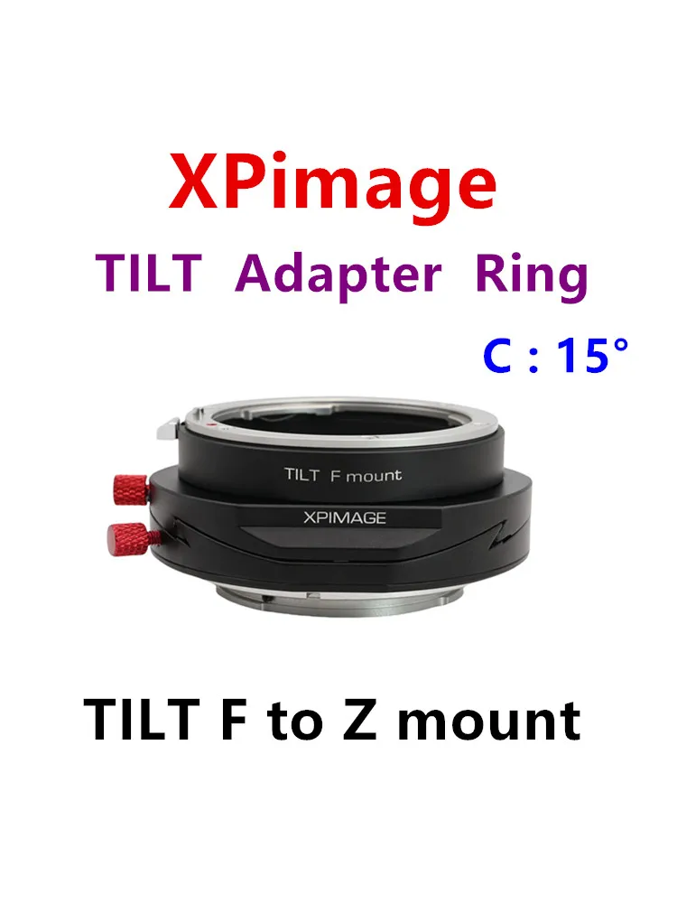 XPimage Tilt F to Z mount Tilt Adapter for NIKON F Lens to NIKON Z mount Camera Industrial camera adapter ring Z8 Z9 Z6III ZFC