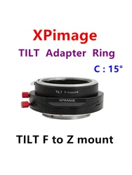 XPimage Tilt F to Z mount Tilt Adapter for NIKON F Lens to NIKON Z mount Camera Industrial camera adapter ring Z8 Z9 Z6III ZFC