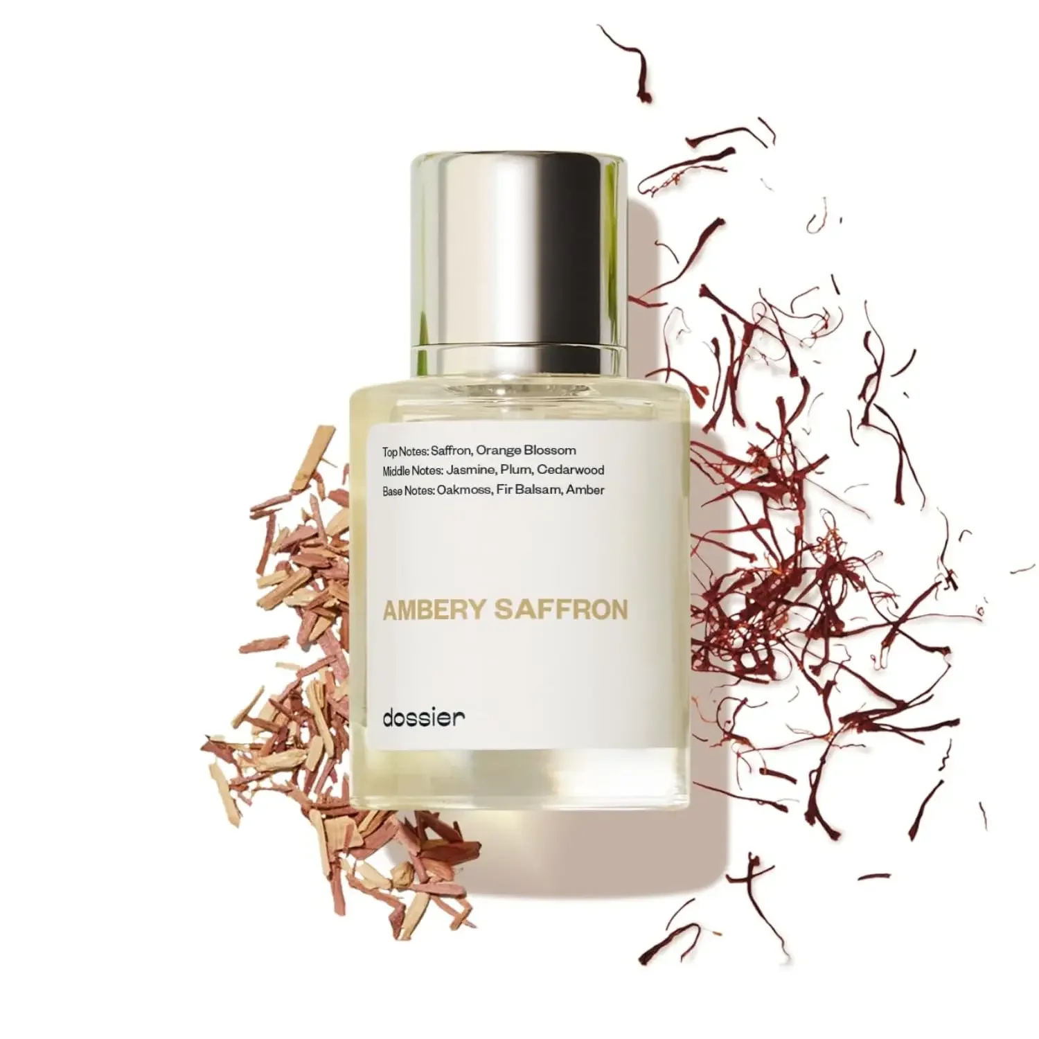 Dossier Ambery Saffron 1.7 Oz (50ml) Eau de Parfum Spray عطر عطر للجنسين رذاذ عطر جديد في الصندوق