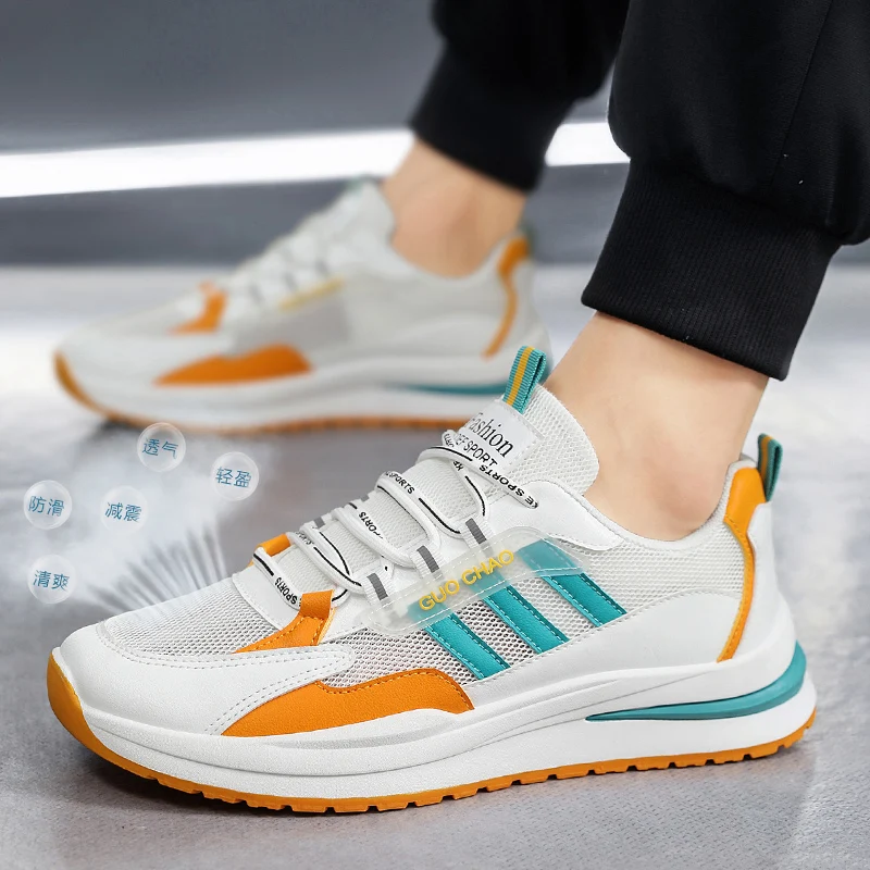 

2025 New Men's Board Shoes,sneakers,skate shoes,Casual Shoes Daily Wear Lightweight Outdoor Cushioned Non-Slip Travel non-slip