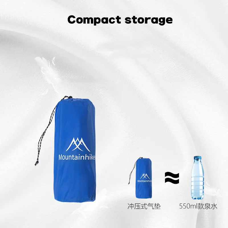 Outdoor Camping Stamping Inflatable Mat Mountainhiker Moistureproof Heat Insulation TPUMaterial Foldable Ultralight Sleeping Mat