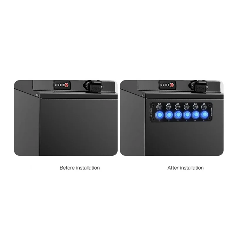 AB46-1 Piece Car Switch Combination Panel Multi-Switch Control Panel Universal Car RV Marine