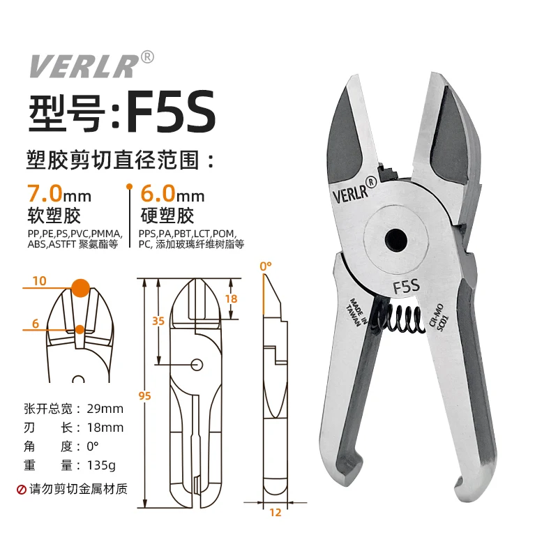 TS/VR/MS/MP-20 Series Blade Adaptation Pneumatic Gripper Air Scissors Pliers