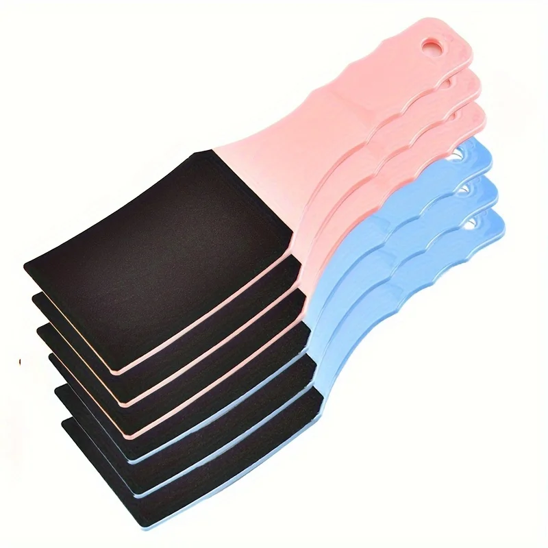 Dubbelzijdige voetvijl in willekeurige kleur - kalebasvormige puimsteen en eeltverwijderaar, professioneel pedicurehulpmiddel voor dode huid