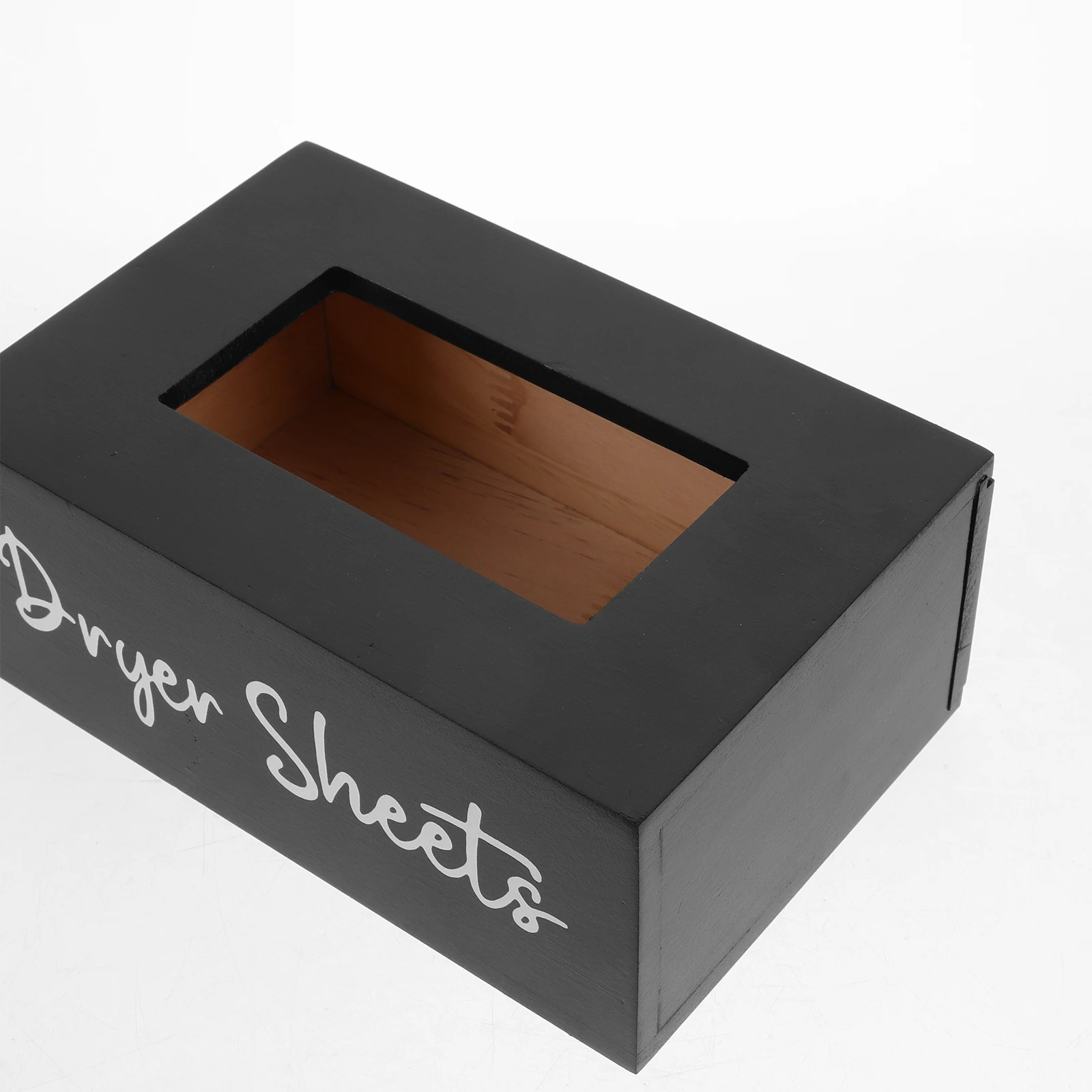 

Wooden Tissue Box Cover Simple Style Smooth Surface Household Napkin Storage Compatible Standard Size Dispenser Holder