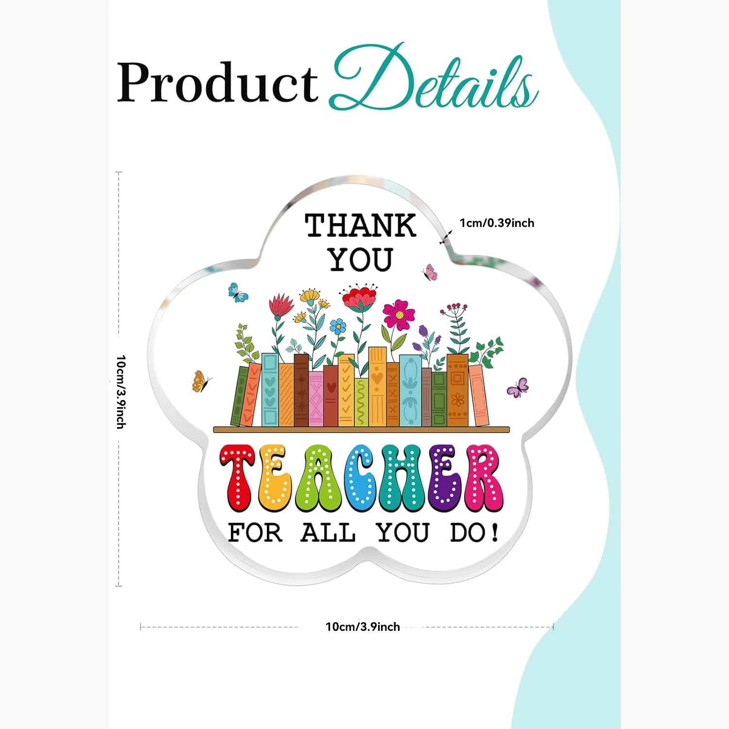 Teacher Appreciation Gifts for Women - Thank You for All You Do Teacher Paperweight Gift Presents for Teachers End of Year Gifts