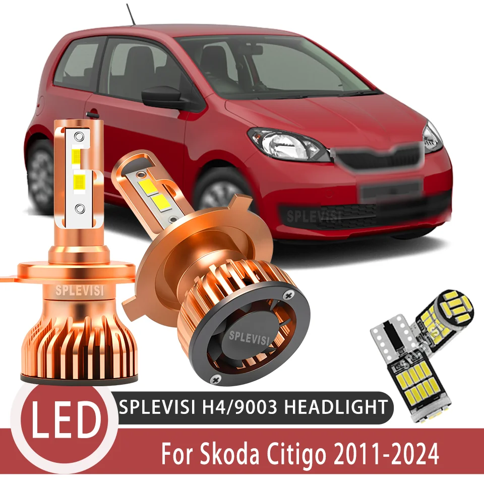 

Wide Illumination Dustproof & Shockproof warranty H4 LED HEADLIGHT For Skoda Citigo 2011 2012 2013 2014 2015 2016 2017-2024