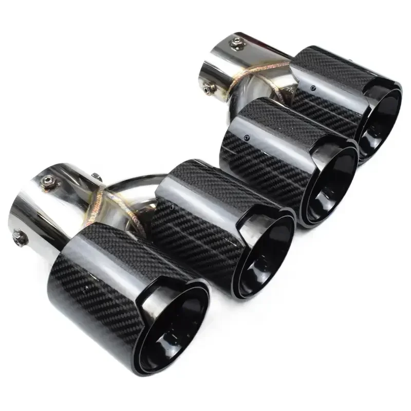 For DEX Exhaust Tips for G20 G21 G23 G42 M240i M340i M440i M Performance Carbon Fiber 1.5mm Thick Smooth Finish