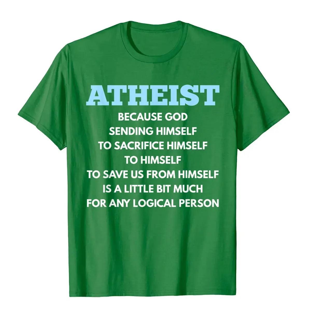 Atheism Funny Atheist Anti-Religion T Shirt Hip Hop T Shirts Hip Hop Tops Shirt Cotton Men Casual