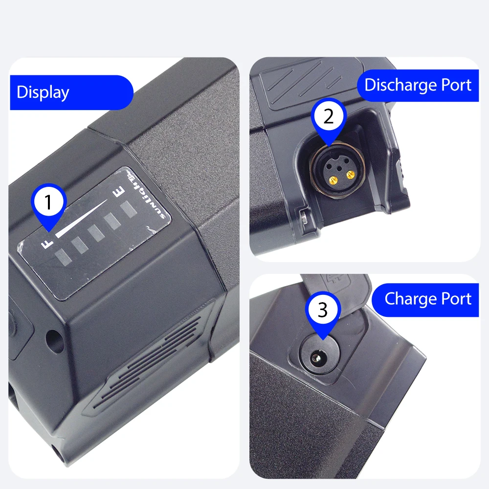 Sun Light 2 Ebike Battery 36v 12.5Ah 13Ah 15Ah 17.5Ah SunLight 2 SSE 059 E-bike Battery for Nilox X6 X7 Plus Bluewheel BXB75