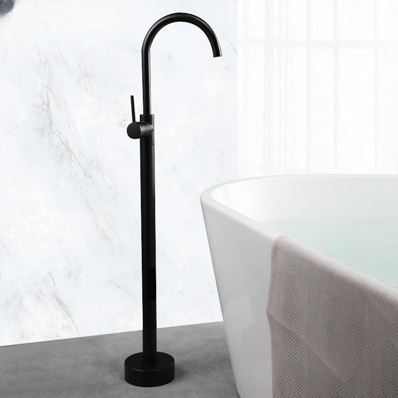 Bathtub shower faucet column basin bathtub side hot and cold shower set bathroom faucet