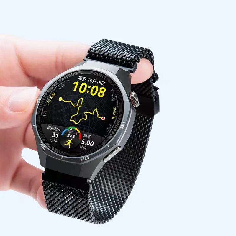 المظلة مشبك المغناطيسي حلقة الفرقة حزام لساعة هواوي D2 Smartwatch الأساور سوار الفولاذ المقاوم للصدأ لساعة هواوي D2
