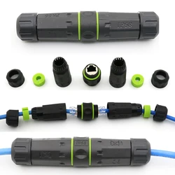 xintylink RJ45 connector waterproof utp stp cat6 socket M25 F/F female lan ethernet cable cat5e cat 6 8p8c double rg rj 45 ip67