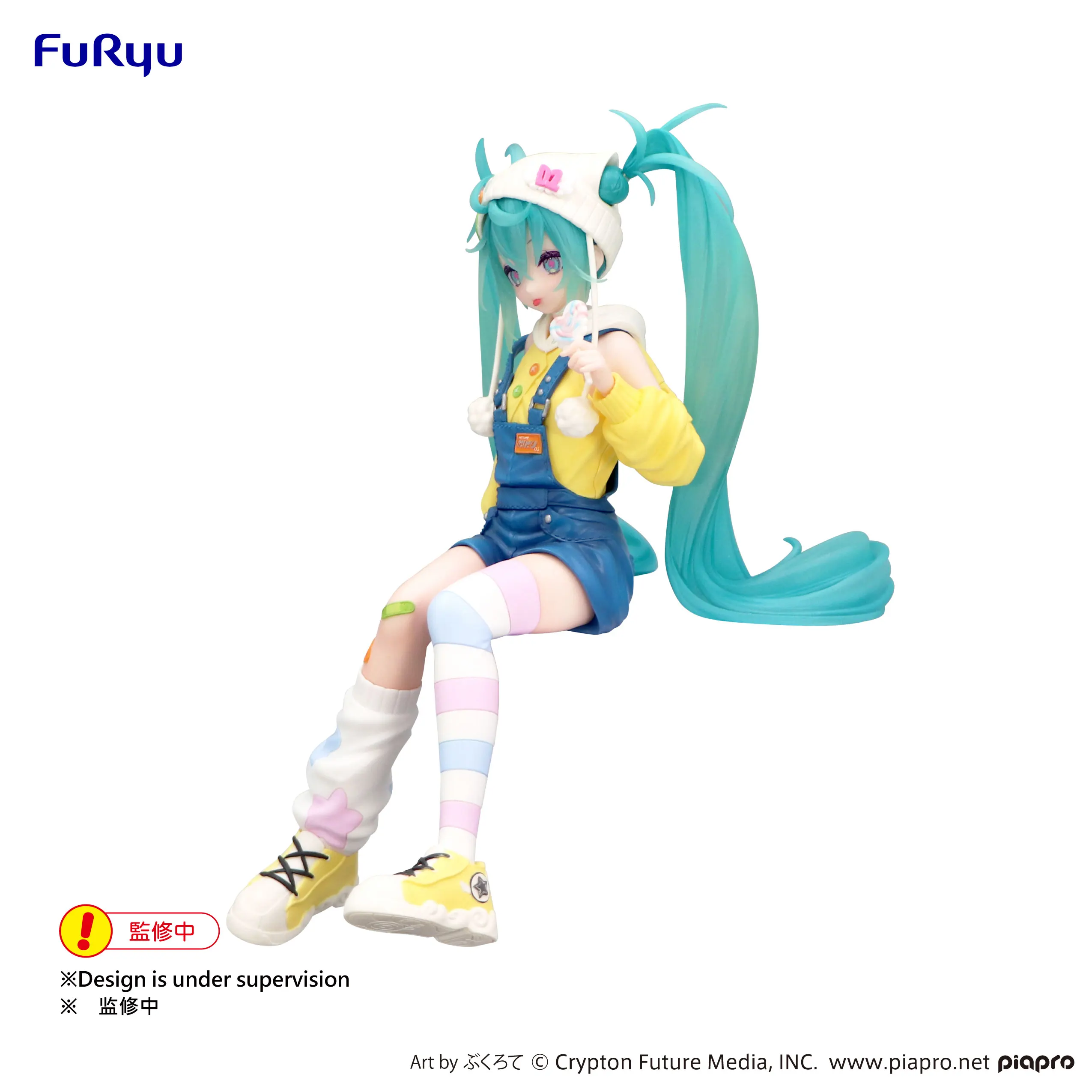 FuRyu Hatsune Miku Anime Miku Noodle Stopper Figure Lollipop Action Figures Model Figurine Original Figuarts Decoration