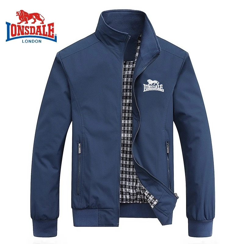 Chaqueta con solapa bordada de alta calidad para hombre, chaqueta cómoda a prueba de viento para exteriores, de lujo, a la moda, para otoño e