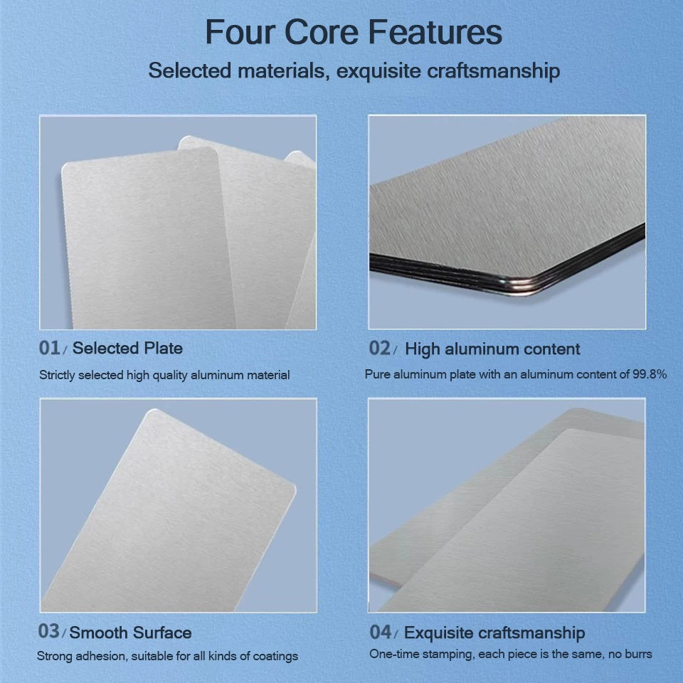 0.5mm Aluminum Test Panels Powder Coating Sample Testing Aluminum Paint Testing Panels SD-6 view 4