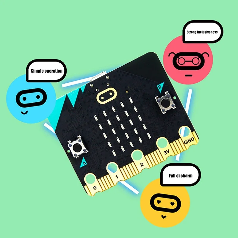 1 шт. Bit V2 Micro Bit Go Edition BBC Microbit для детей DIY макетная плата BBC Microbit V2.0Board