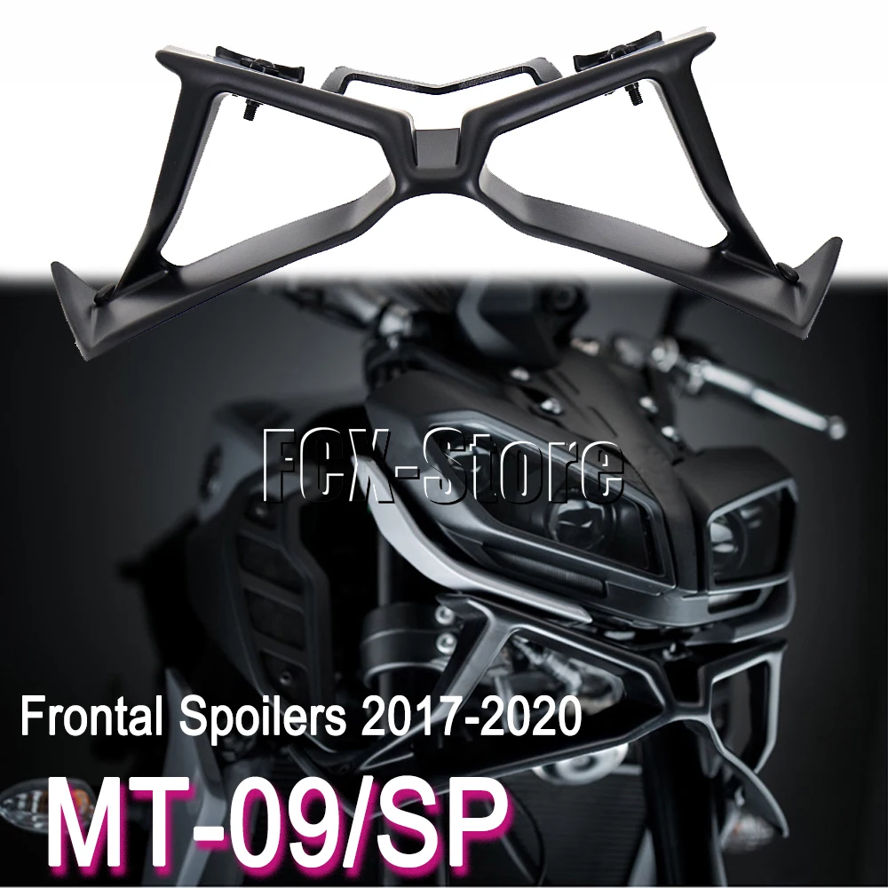 New Black Motorcycle Accessories For YAMAHA MT 09 MT-09 MT09 SP 2017 2018 2019 2020mt09 Front Downforce Naked Frontal Spoilers