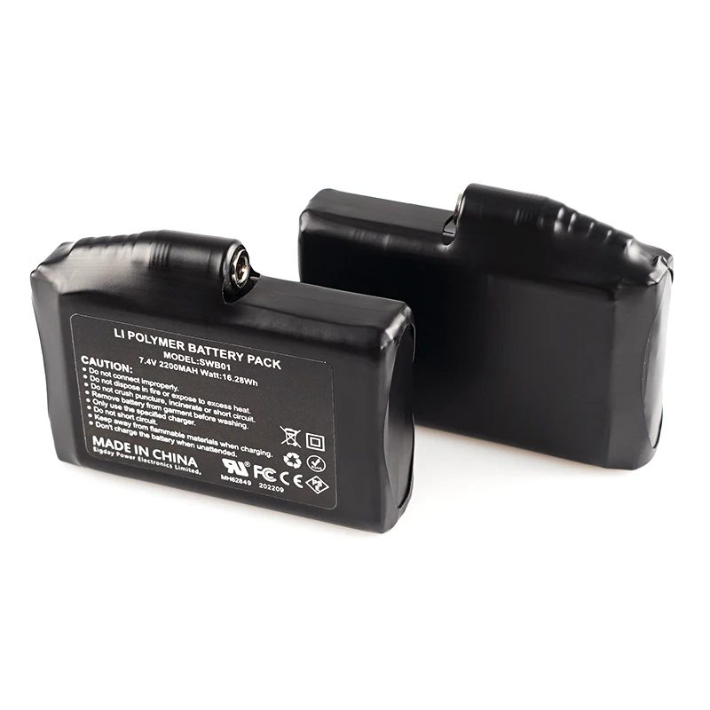 Savior Heat Battery 7.4V 2200mAh/3000mAh/4400mah Oplaadbaar voor verwarmde handschoenen Wanten Liners Verwarmde sokken Verwarmde kleding