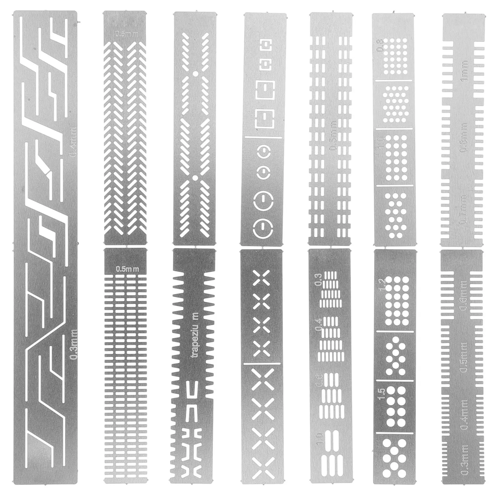 1Set Stainless Steel Auxiliary Ruler Reusable Craft Carving Tool for DIY Action Figure Line Scribe and Details Renovation