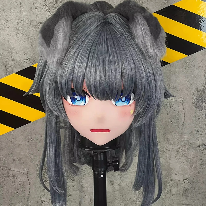 

(MEO312) Customize Handmade Full Head Lockable Crossdress Male to Female Japanese Cartoon Anime Game Character Kigurumi Mask