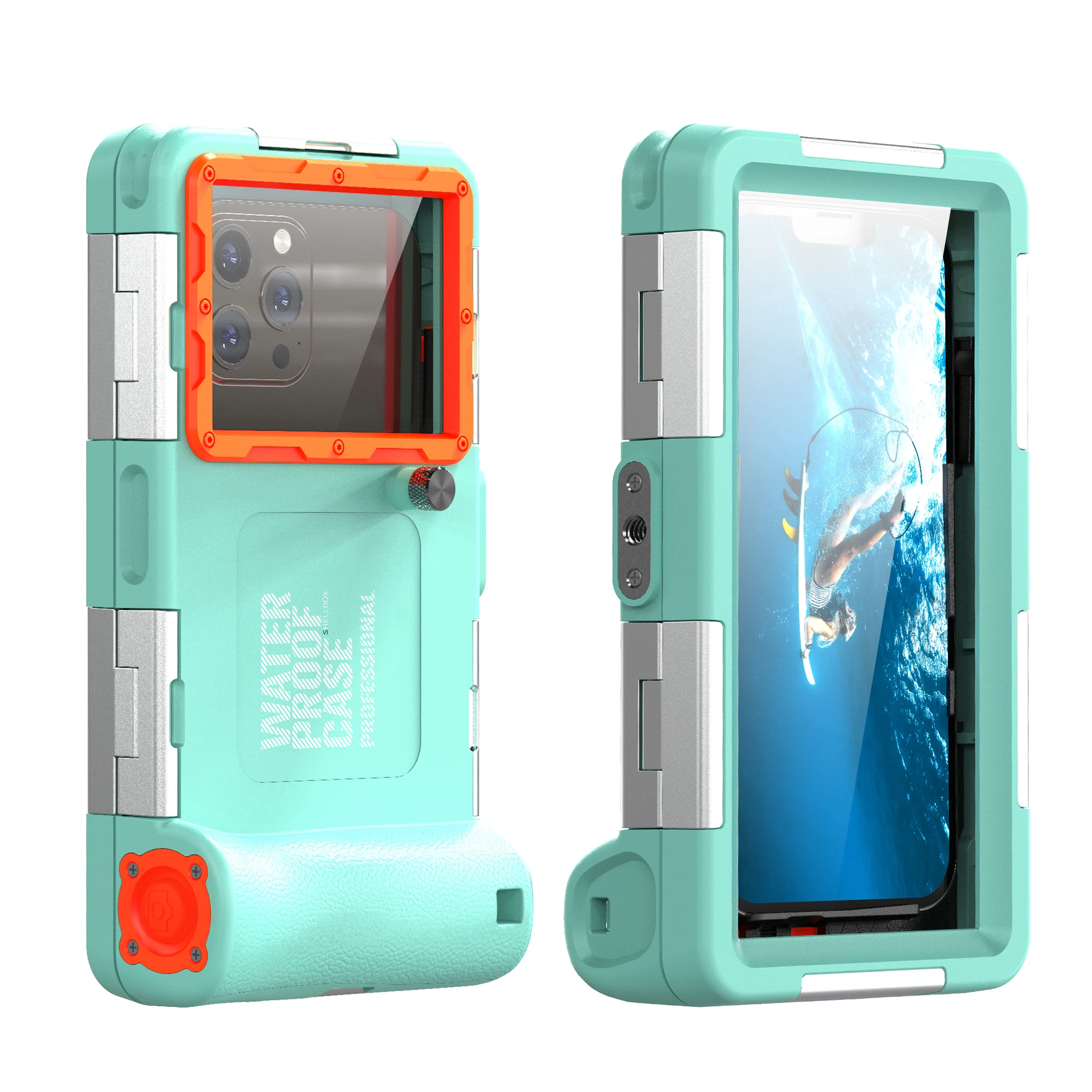 

15m Professional Diving Phone Case for iPhone 16 15 14 13 12 Pro Max Underwater Taking Waterproof Cover for Samsung S24 S23 Huaw