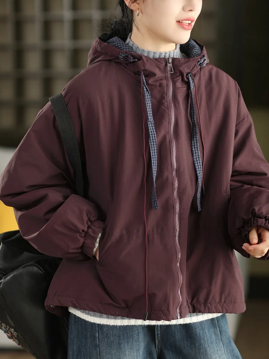 

Женское зимнее пальто из хлопка и полиэстера Thiened, теплое хлопковое пальто с внутренним наполнителем, повседневная длинная молния све