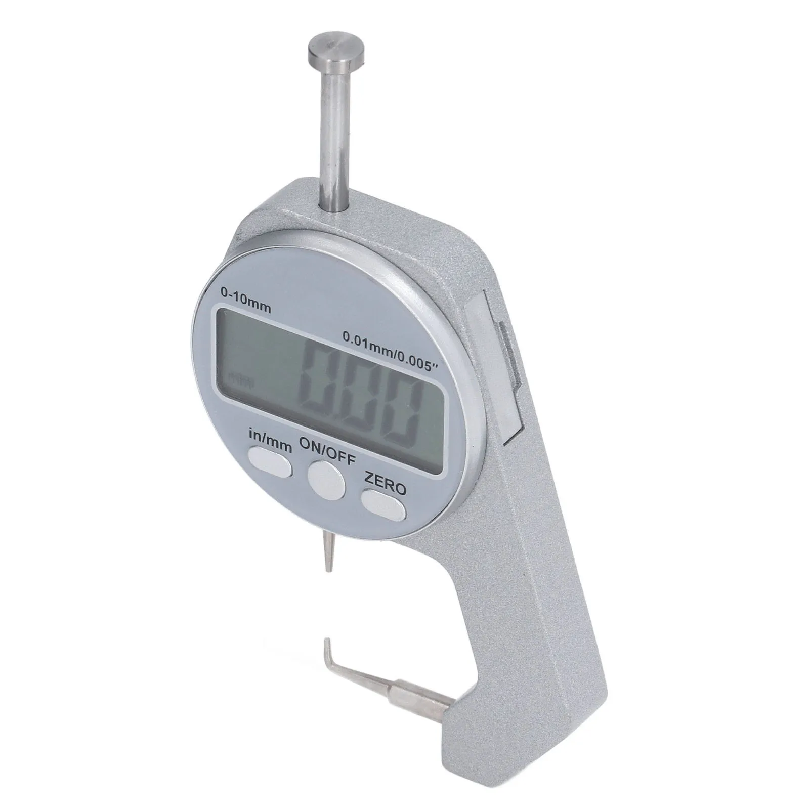 Electronic Thickness Meter Measure Thickness Gauge 0‑10MM Range LCD Screen Digital Display Curved Tip  Thickness Gauge