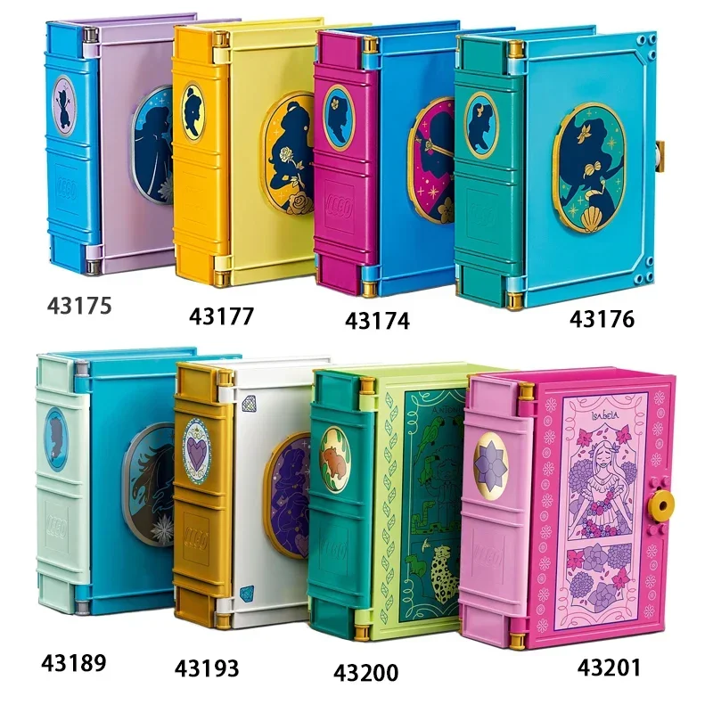 Disney Princess Storybook Adventures Playset Anna Elsa Portable Travel Case Assembled Building Blocks Children's Educational Toy