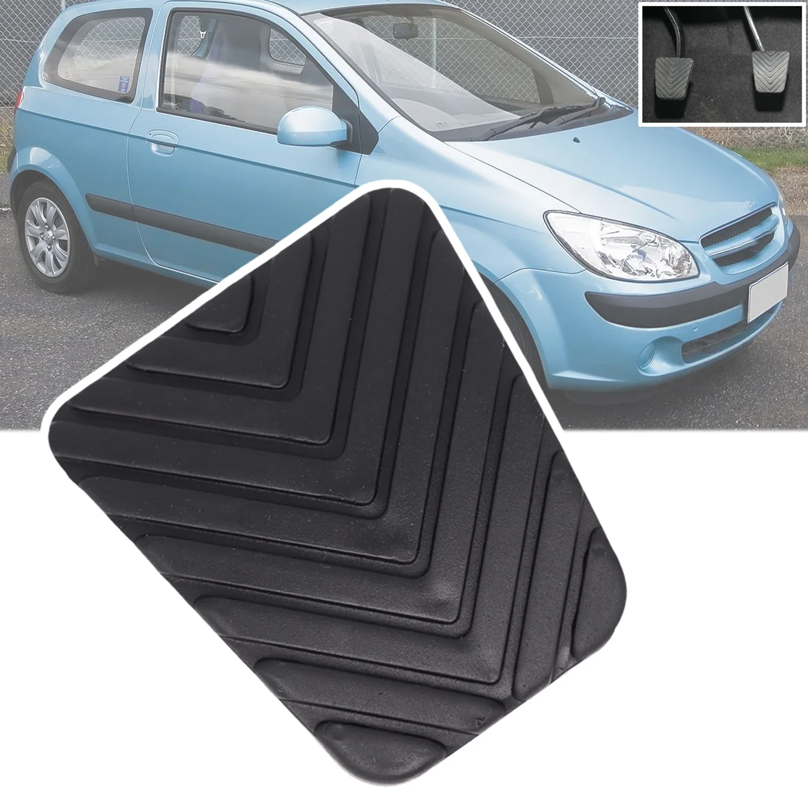 For Hyundai Inokom Getz Prime Click TB Dodge Brisa 2002 2003 2004 2005 2006 2007 - 2010 Brake Clutch Foot Pedal Rubber Pad Cover