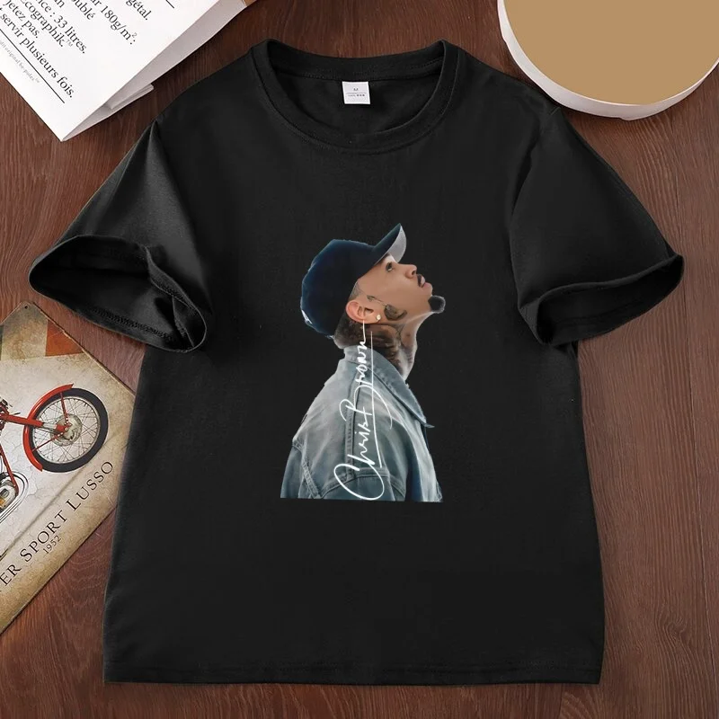 Chris Brown Breezy Bowl XX Tour T Shirt Men Women Hip Hop Streetwear T-shirts Casual Round Neck Printed Cotton Short-sleeve Tee