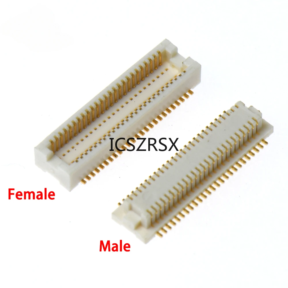 

2PCS BTB connector 0.5mm pitch Male 3.3H Female 3.3H Dual row board to board SMD 50p