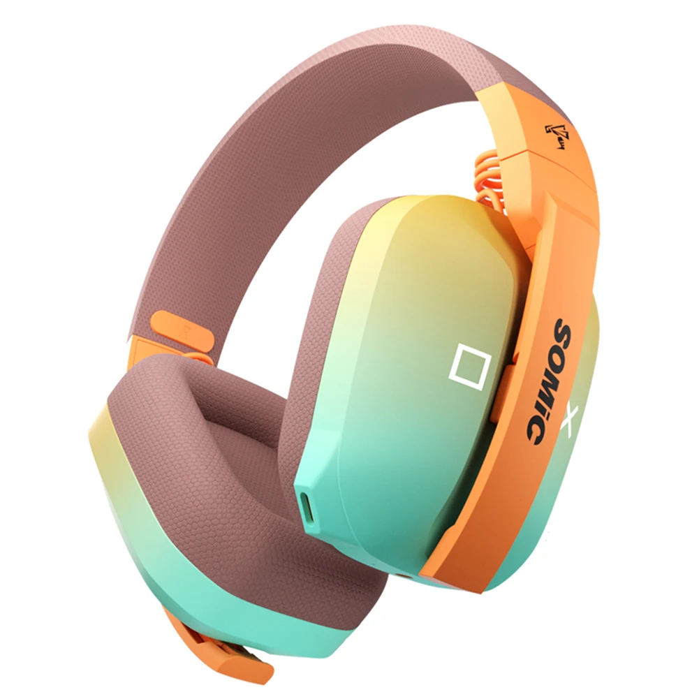 SOMIC G810 Wireless Headphones Over Ear Bass 3 Modes Connection Bluetooth/3.5mm/2.4G Gaming Earphones with Microphone