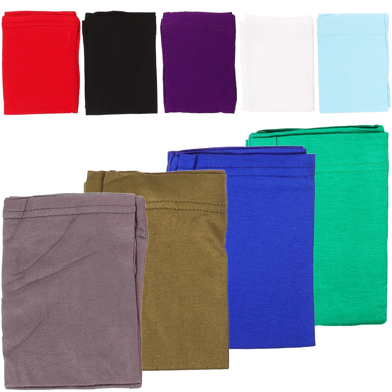 9 قطع من عصابة الرأس المرنة الملتفة بدون زلة مريحة ومتعددة الاستخدام للجنسين، قبعة أنبوبية لتمارين الشعر والغسيل