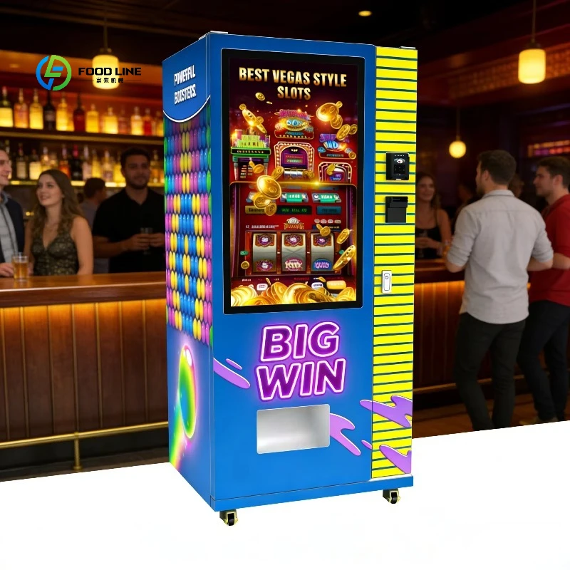 Compact Lottery Machine Fixed on the Ground Big Screen Lucky 24 Types Lotteries 24h Service US SDK for Stores Customized