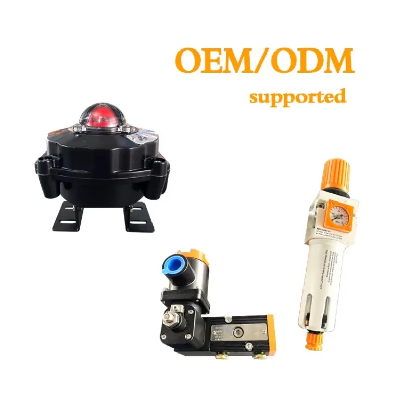 ملحقات الصمامات الهوائية: صمامات تخفيض الضغط من سبائك الألومنيوم/الفولاذ المقاوم للصدأ مع شهادة SIL 2 ومقياس العرض