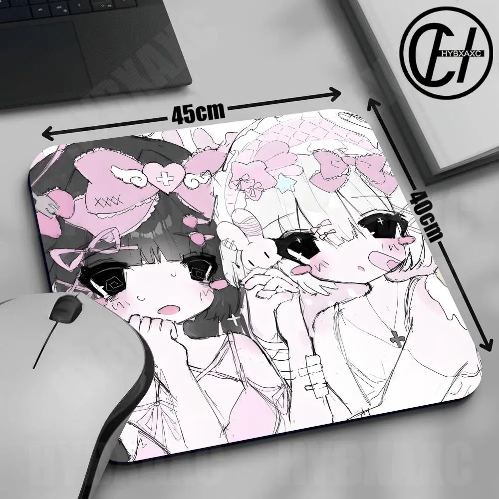 Anime Cute Angel Girls Mouse Pad Multiple sizes Large Square Computer Office Game Table Mat Angel Sexy Girls Rubber Desk Mat